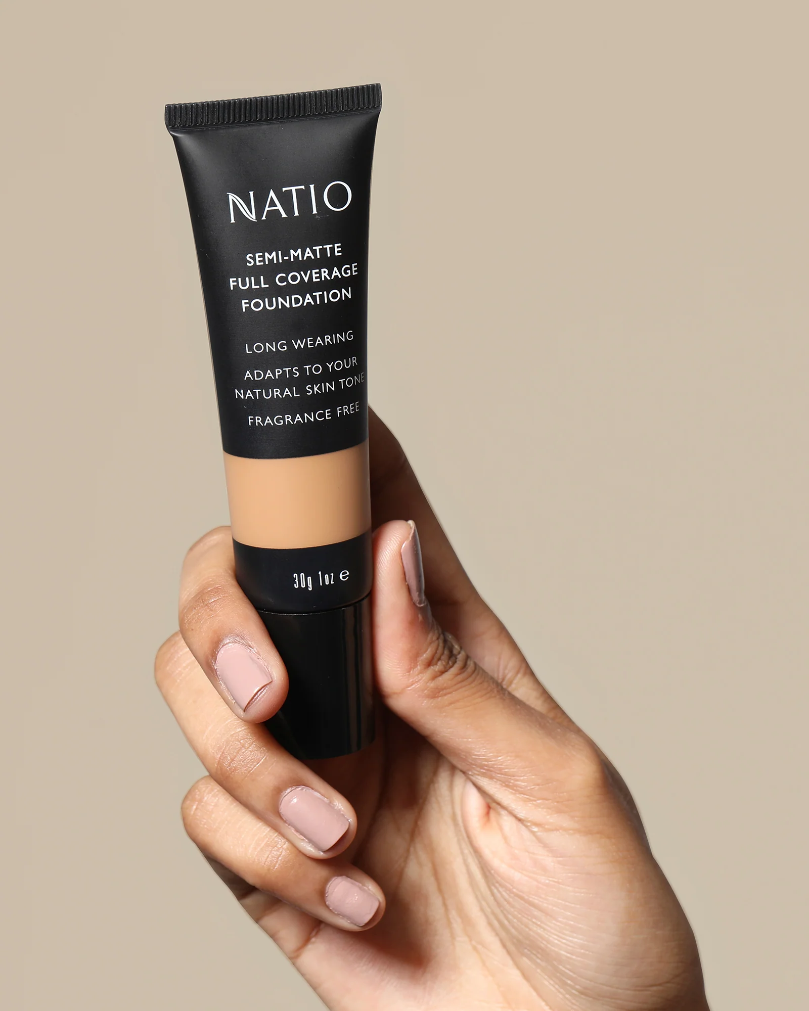 Semi-Matte Full Coverage Foundation Hazelnut - Image 5